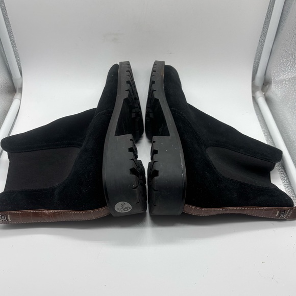 Sam Edelman Women's Jazmine Suede Chelsea Boot Black Lug Sole Sz 9.5 - Picture 5 of 8